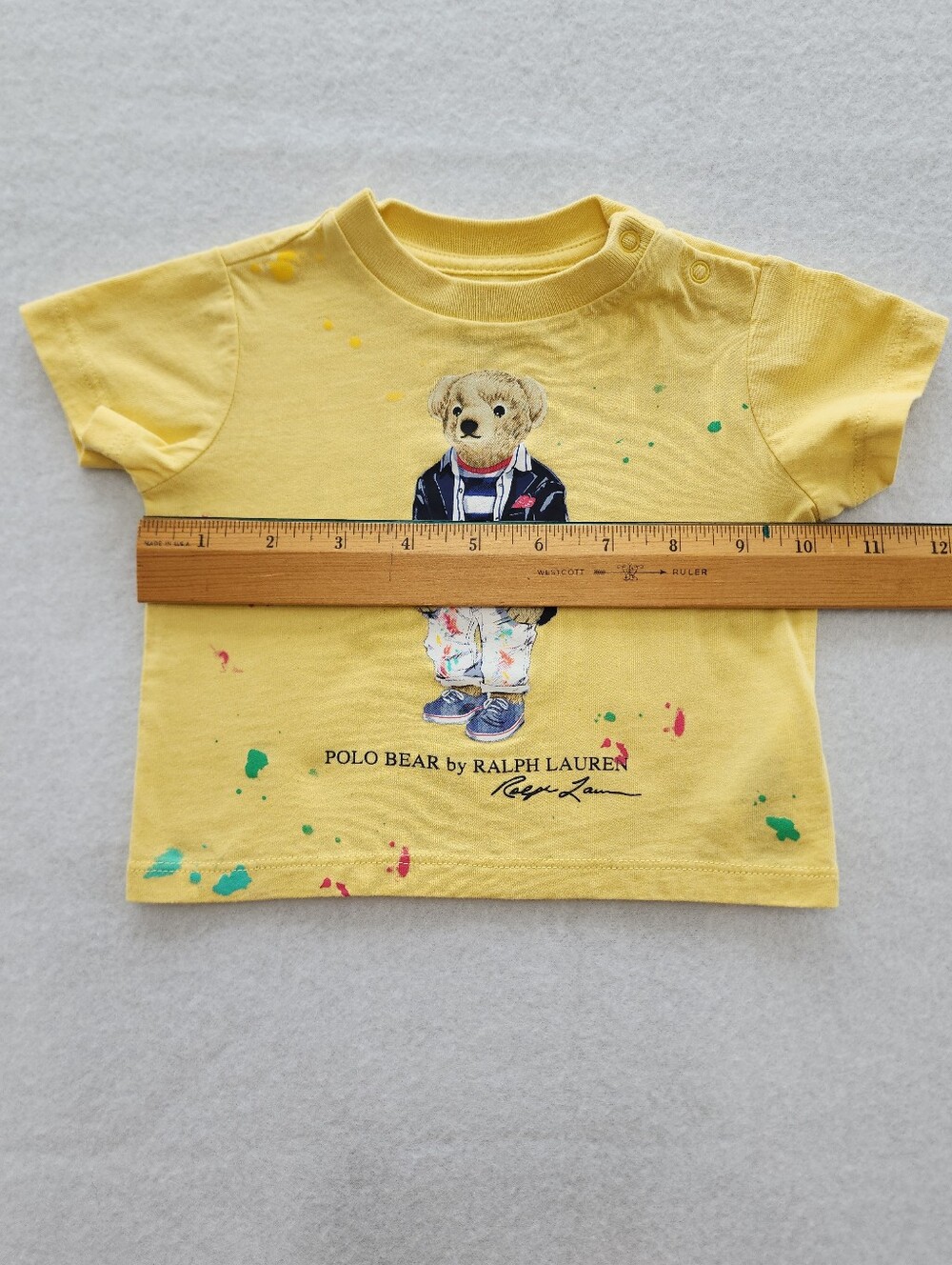 Ralph Lauren Baby 3M Polo Bear Shirt & Gray Polo Top Bundle Boys 2 Pc - Picture 3 of 15